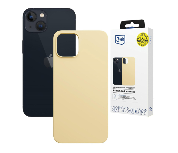 3mk Hardy MagSilicone Yellow do iPhone 15 - 1344423 - zdjęcie